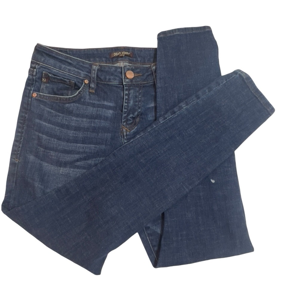 Dear John Joyrich‎ Comfort Skinny Size 29X26 Women's Jeans Dark Wash Distressed